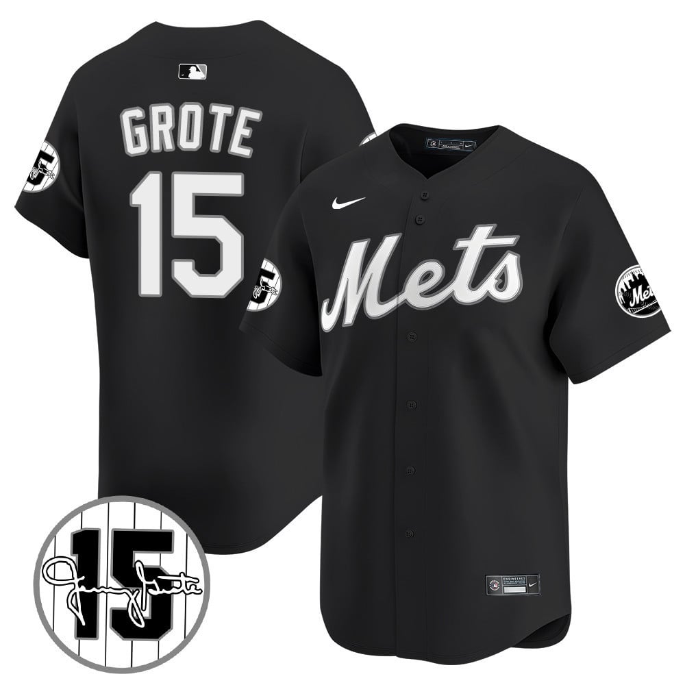 New York Mets Jerry Grote Patch Vapor Premier Limited V1 Jersey  All Stitched