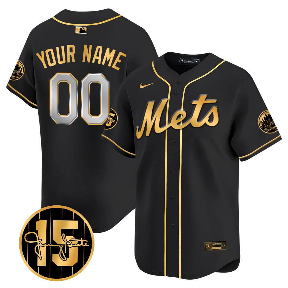 Custom New York Mets Jerry Grote Patch Vapor Premier Limited V1 Jersey  All Stitched
