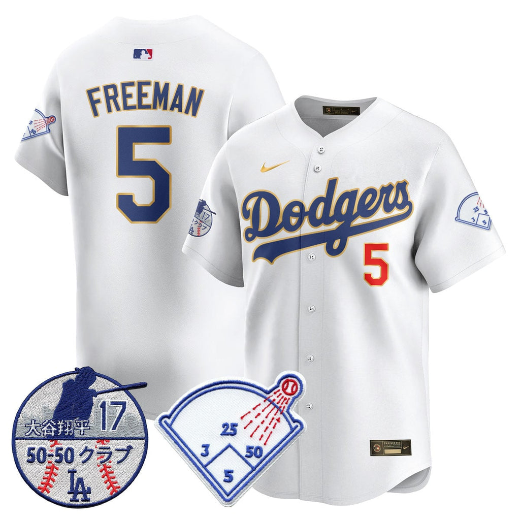 Men's Los Angeles Dodgers Vapor Limited Jersey - Shohei Ohtani Patch - All Stitched