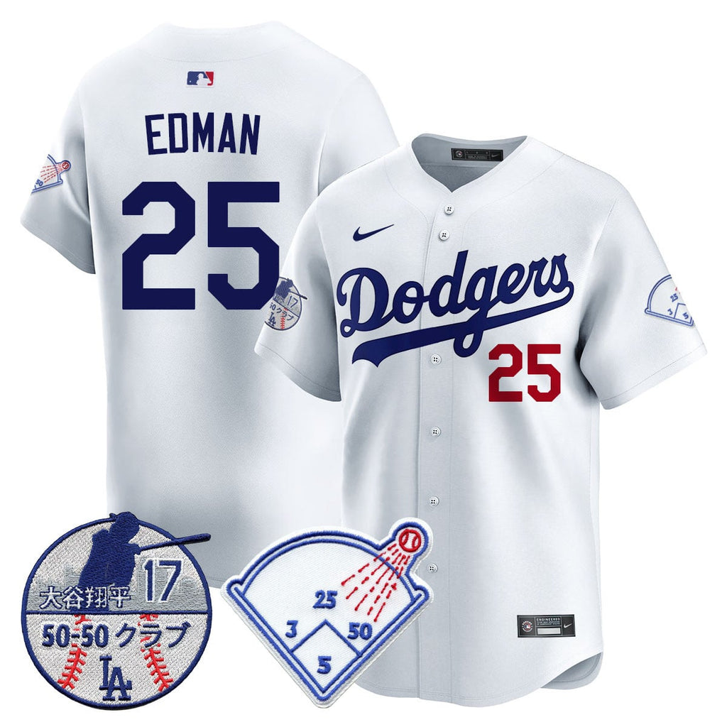 Men's Los Angeles Dodgers Vapor Limited Jersey - Shohei Ohtani Patch - All Stitched