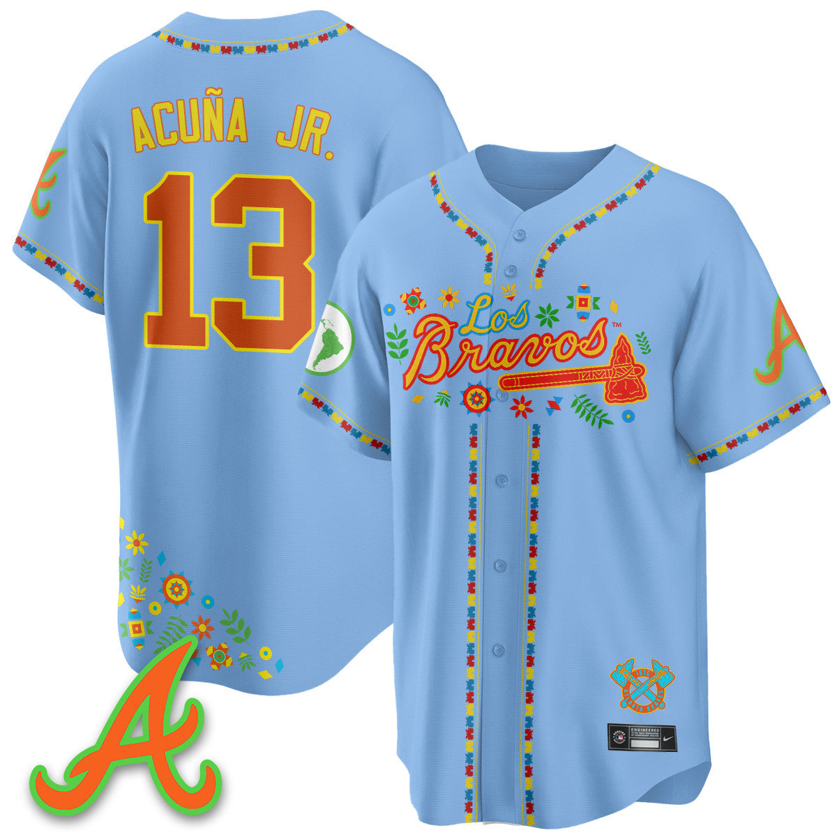 Women's Atlanta Braves 2025 "Los Bravos" Jersey - All Stitched