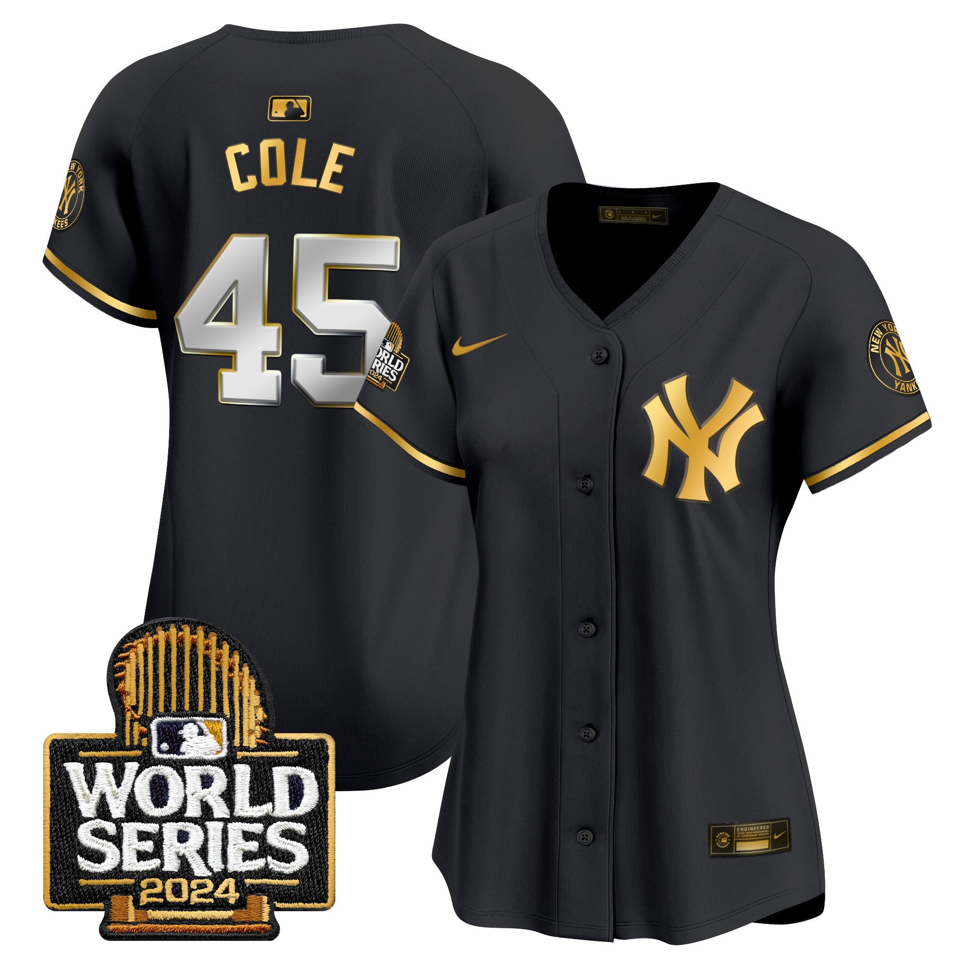 Women's Yankees 2024 World Series Vapor Premier Limited Jersey - All Stitched